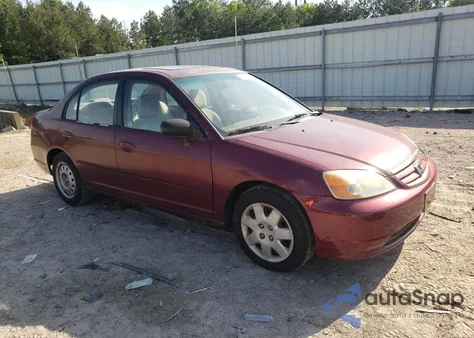 2002 Honda Civic Ex from USA, damaged, VIN 2HGES26742H561320